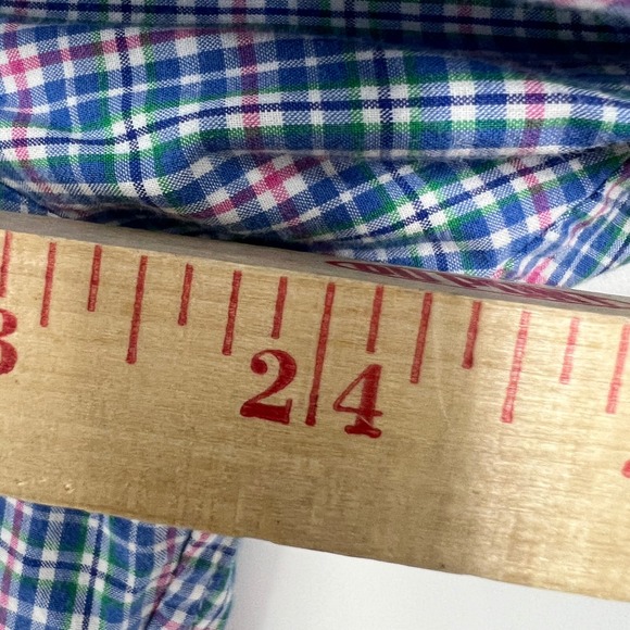 Polo Ralph Lauren Mens Button Down Shirt Size L Plaid Long Sleeve Pink Pony Logo - Picture 8 of 11